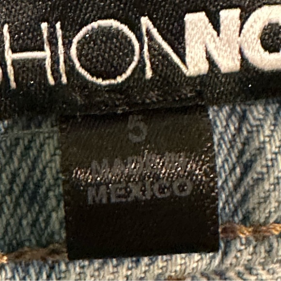 Fashion Nova Low Rider Slouch Fit Jeans Light Blue - Picture 6 of 13